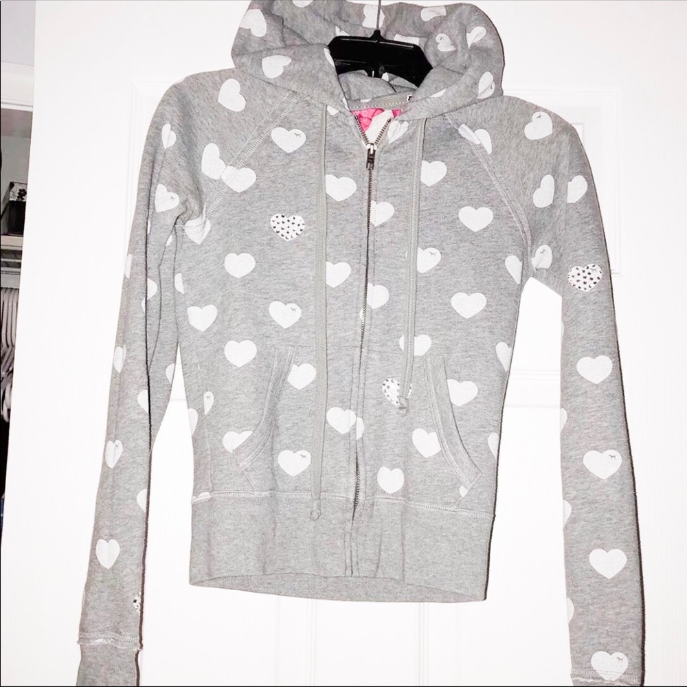 VS PINK heart bling hoodie